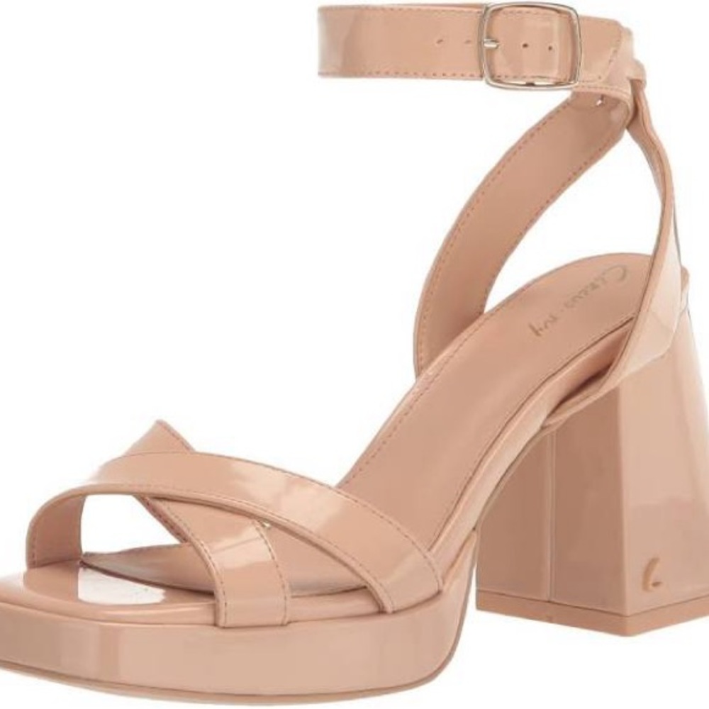 Circus by Sam Edelman Tan Heels with Chunky Block Heel
